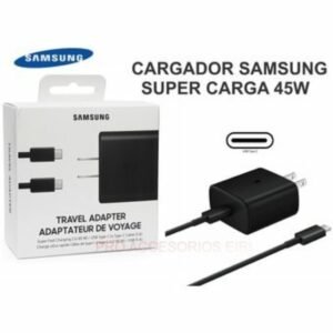 CARGADOR ORIGINAL SAMSUNG 45W S22+S22 ULTRA TIPO C+ CABLE