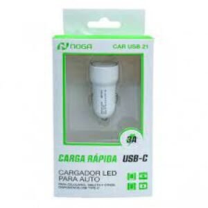 CARGADOR AUTO TYPO C CAR USB 21C
