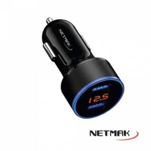 CARGADOR P/AUTO NETMAK NM-UCC8