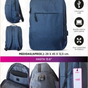 MOCHILA PARA NOTEBOOK USB SOUL S01