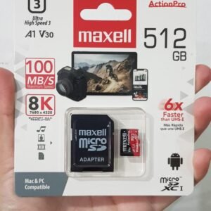 MEMORIA MAXELL MICRO SD 512GB 100 MB/S 8K