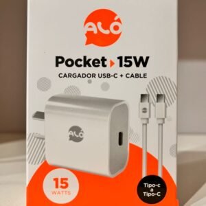 CARGADOR ALO POCKET 15W TYPO C A TYPO C