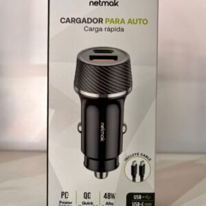 CARGADOR DE AUTO C/CABLE NM-UCC14
