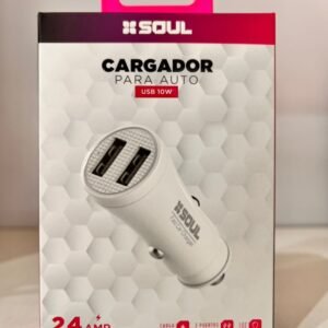 CARGADOR DE AUTO SOUL DUAL 10W