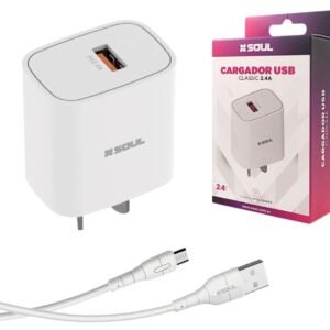 CARGADOR SOUL CLASSIC CHARGE 2.4 A TYPO C