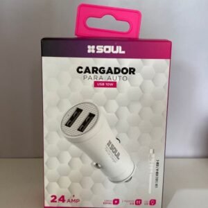 CARGADOR DE AUTO C/CABLE SOUL DUAL 10W