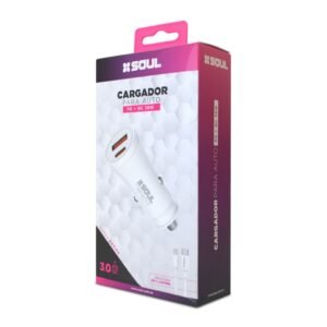 CARGADOR DE AUTO SOUL 38W TYPO C A IPH