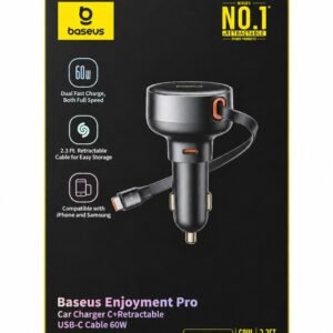 CARGADOR DE AUTO BASEUS ENJOYMENT PRO 60W