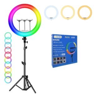 ARO DE LUZ RGB CON TRIPODE LJJ-45