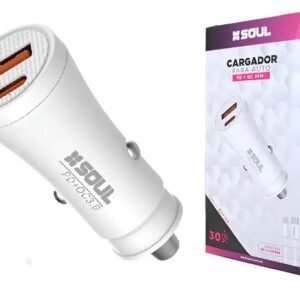 CARGADOR DE AUTO SOUL 38W SIN CABLE